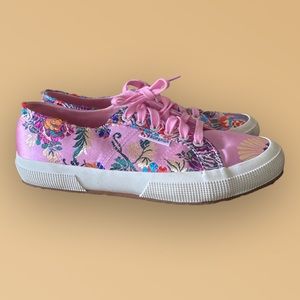 Pink Embroidered Superga | W | Sz. 8